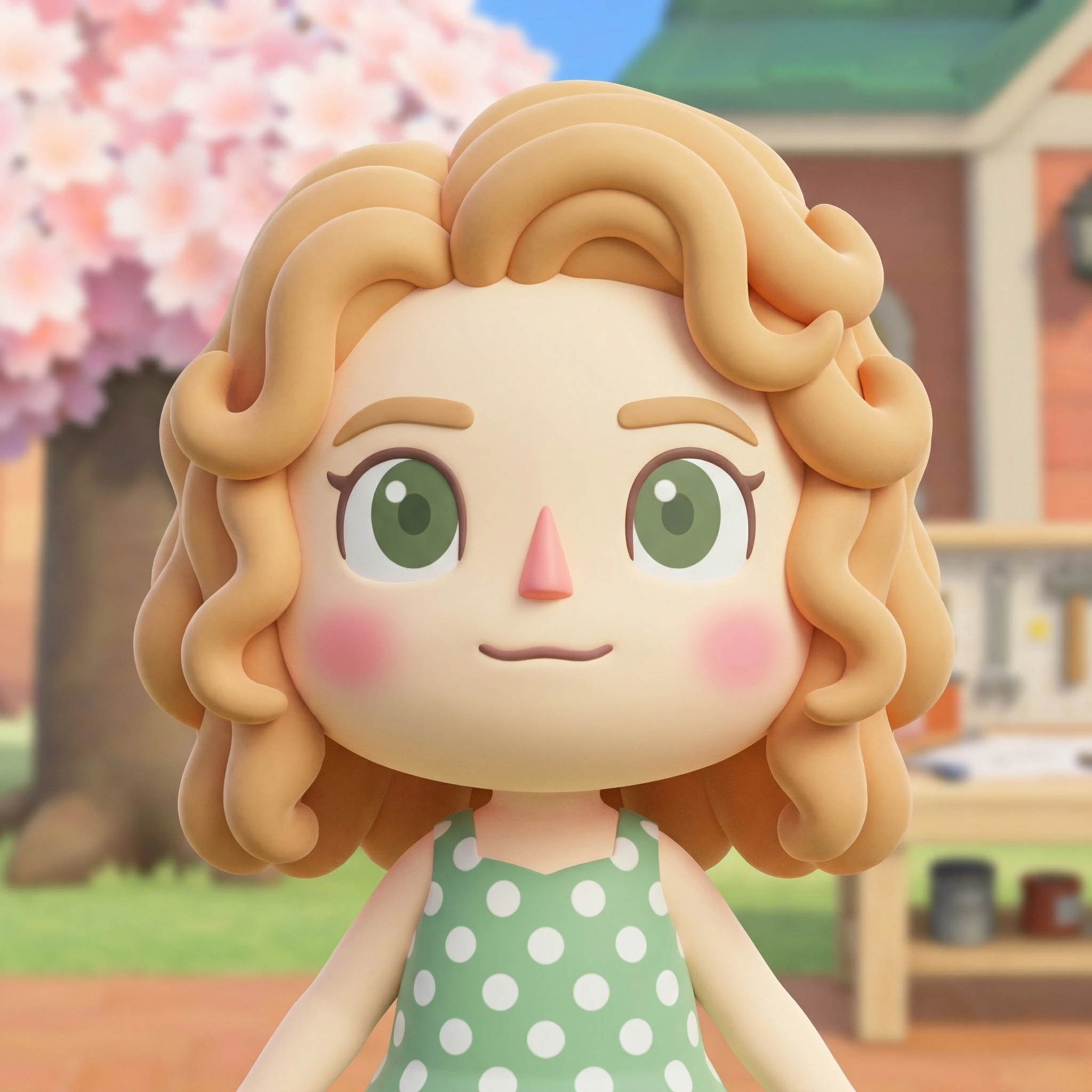 Person transformed into an Animal Crossing villager — before and after comparison