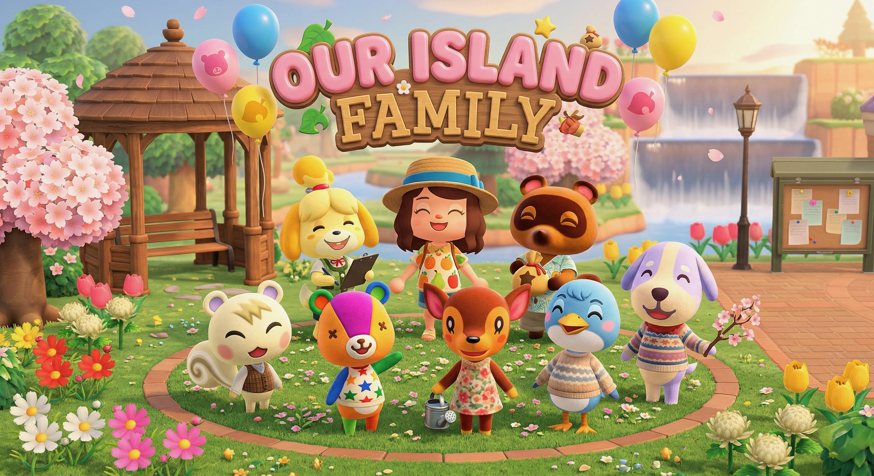 Online Animal Crossing character maker preview with prompt input and a generated villager result.