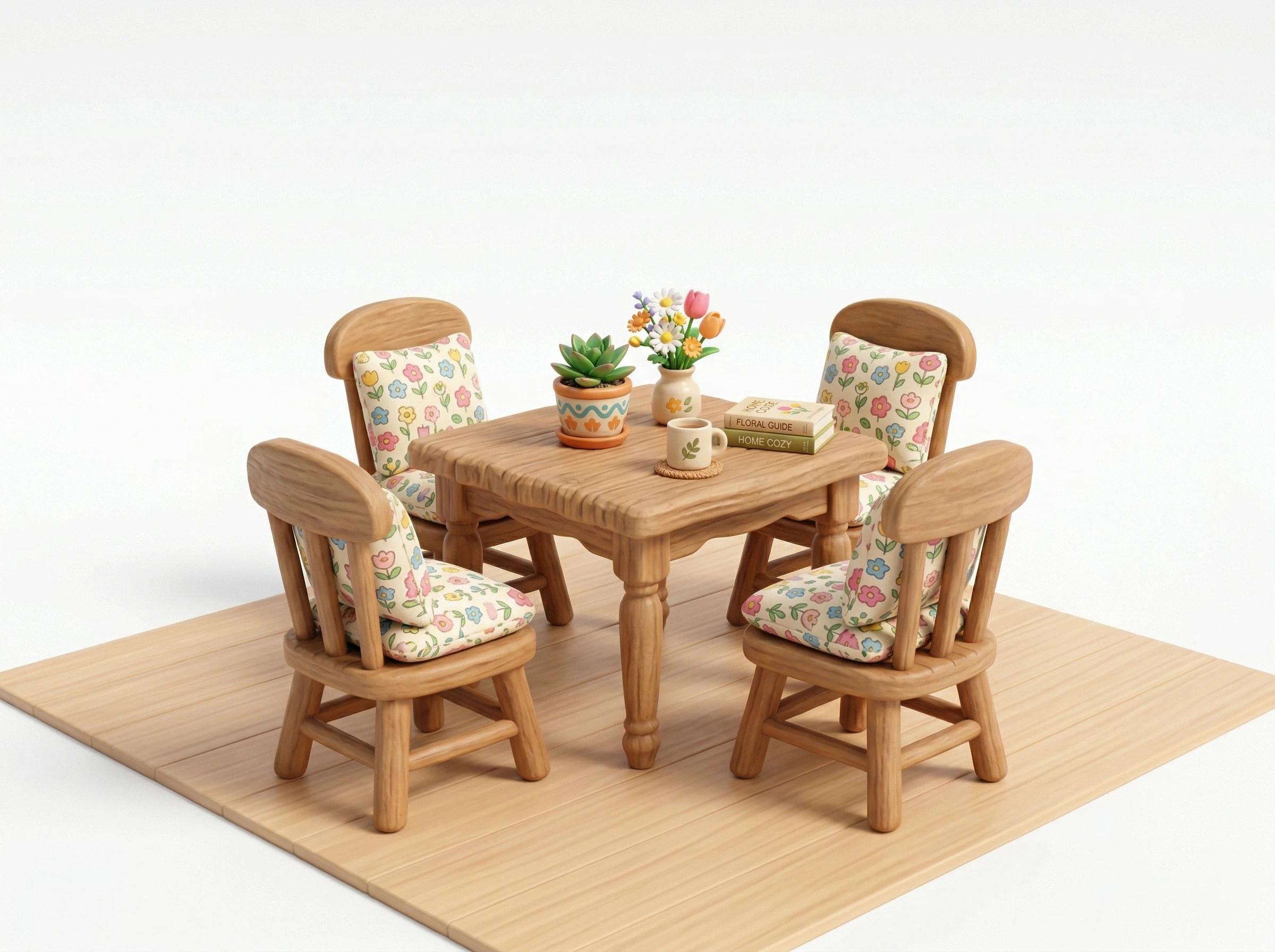 Animal Crossing style furniture and item collection with cute props, decor objects, and collectible island accessories.