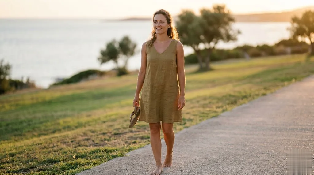 Full-body photo with face, arms, hands, and legs adjusted to one consistent skin tone.